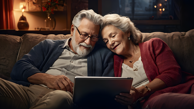 Couple reviewing their retirement plan with confidence